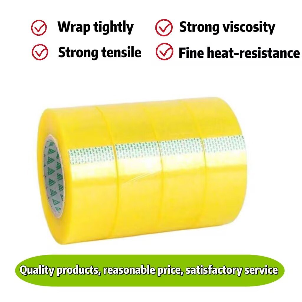 BOPP Self Adhesive Tape Custom Jumbo Roll Transparent Clear Packing Tape Logo Printed Packing Tape For Sealing Cartons