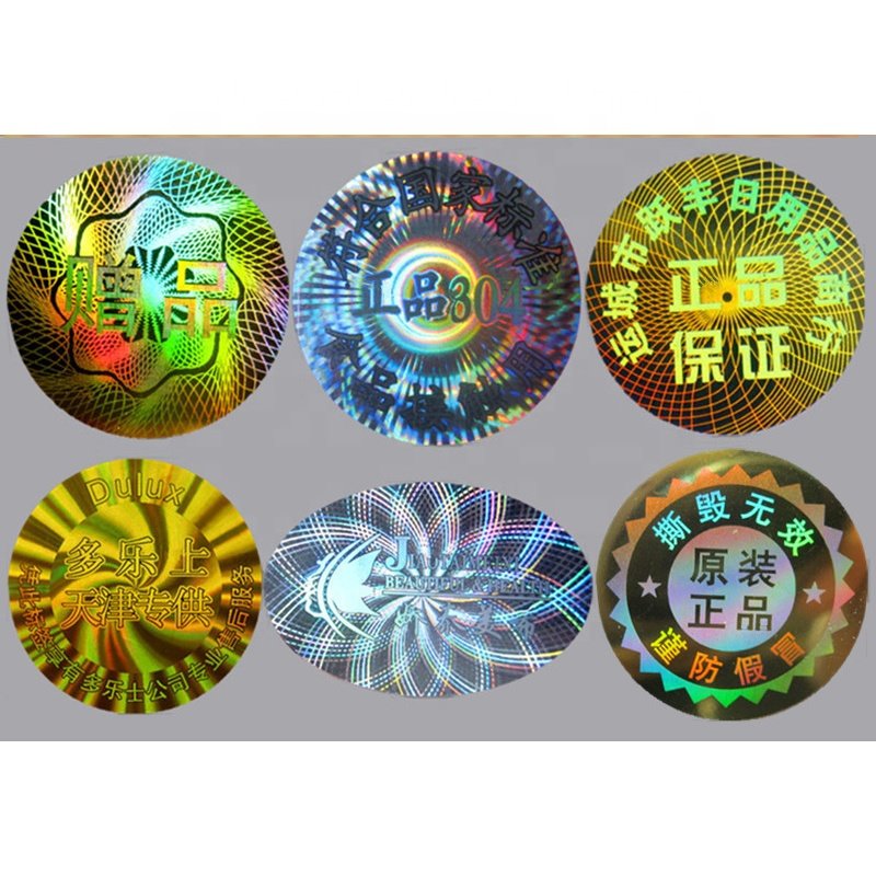 Custom printing anti-theft adhesive sticker, security hologram