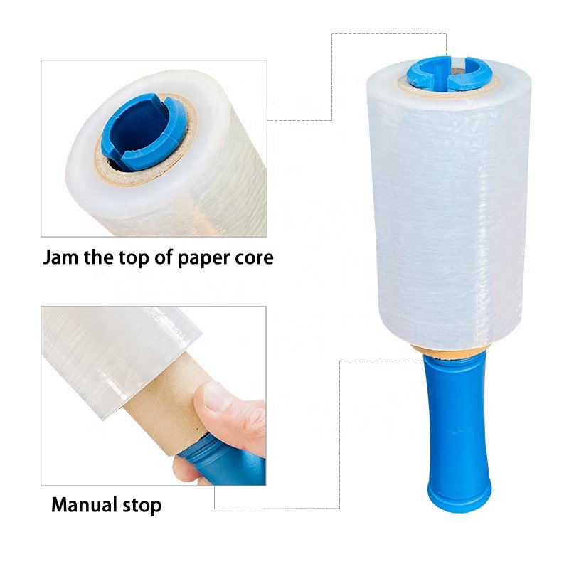 Mini Clear Shrink Wrap 5" 1000 Ft 80 Gauge Industrial Stretch Plastic Wrap for Moving Wrapping Plastic Roll