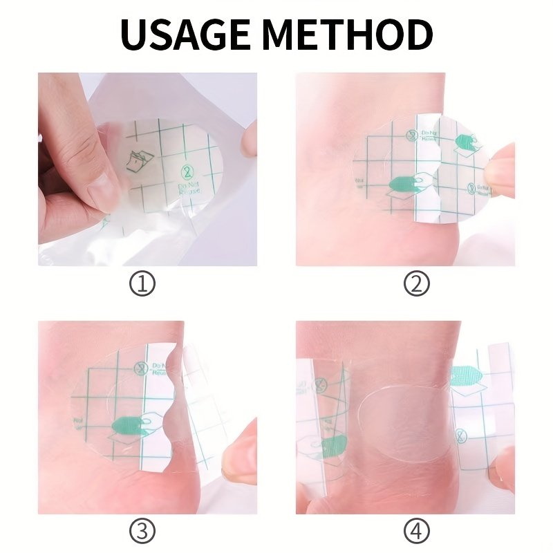 Adhesive Heel Protectors Blister Prevention Pads Blister Plaster for Comfortable Foot Care
