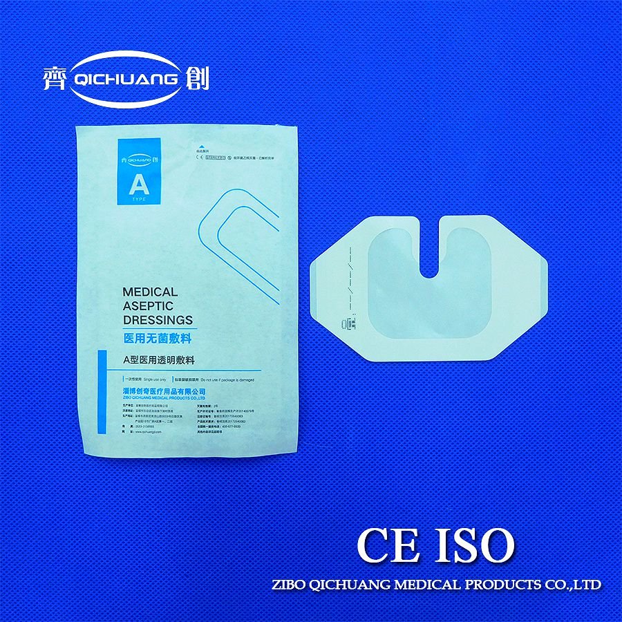 Medical Disposable Breathable Waterproof Wound Transparent IV Cannula Fixed Dressing