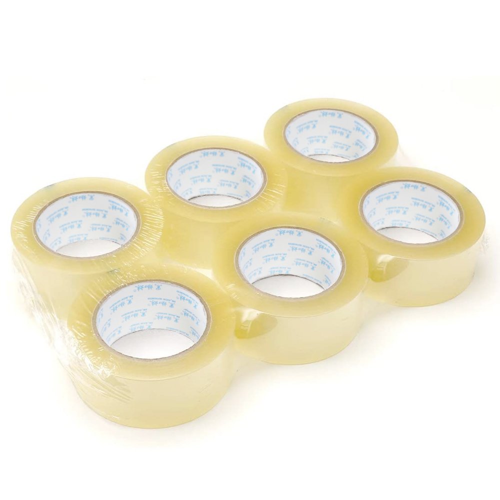 Clear Box Sealing Jumbo Roll Adhesive Tape Bopp Packing Tape For Heavy Duty Shipping Moving