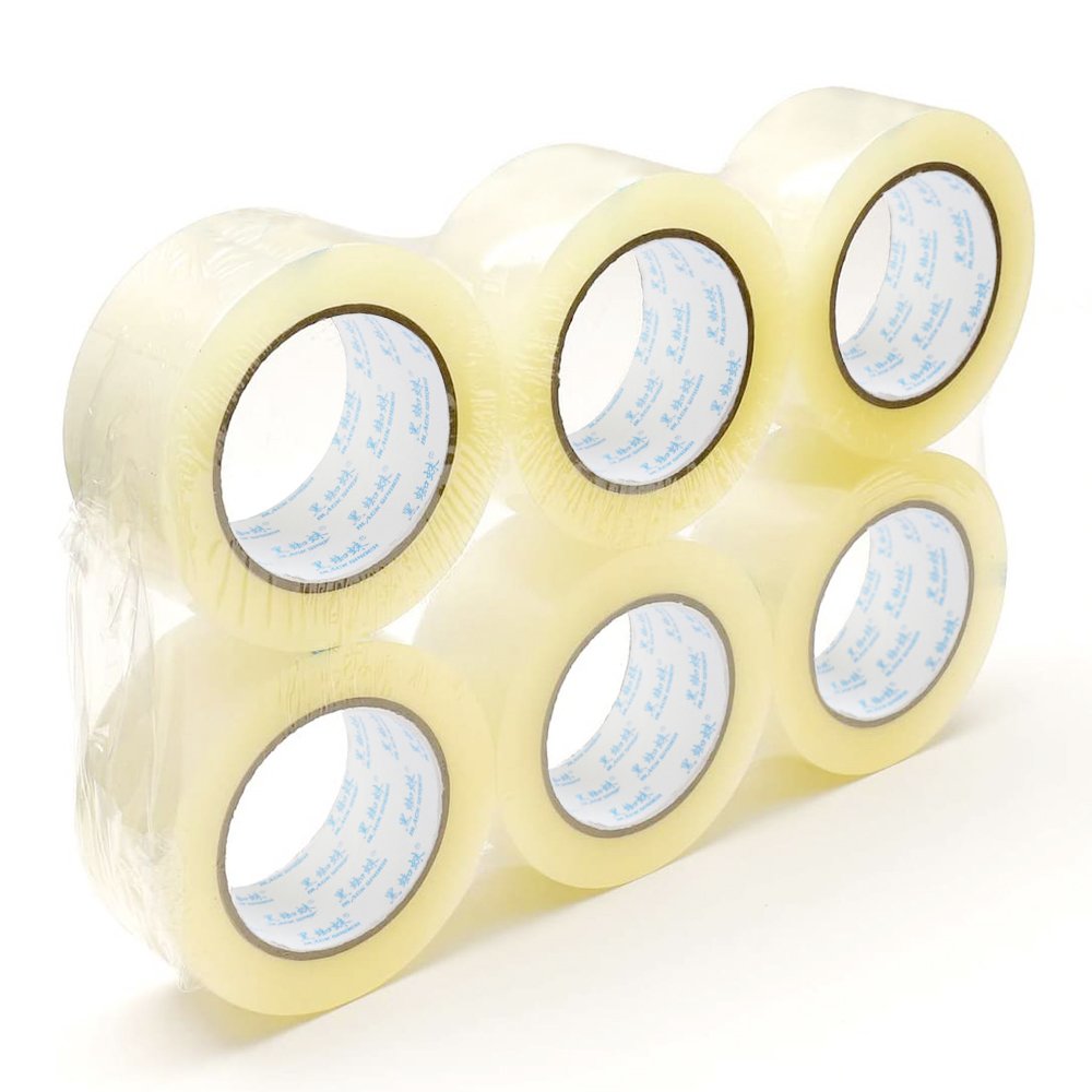 Clear Box Sealing Jumbo Roll Adhesive Tape Bopp Packing Tape For Heavy Duty Shipping Moving