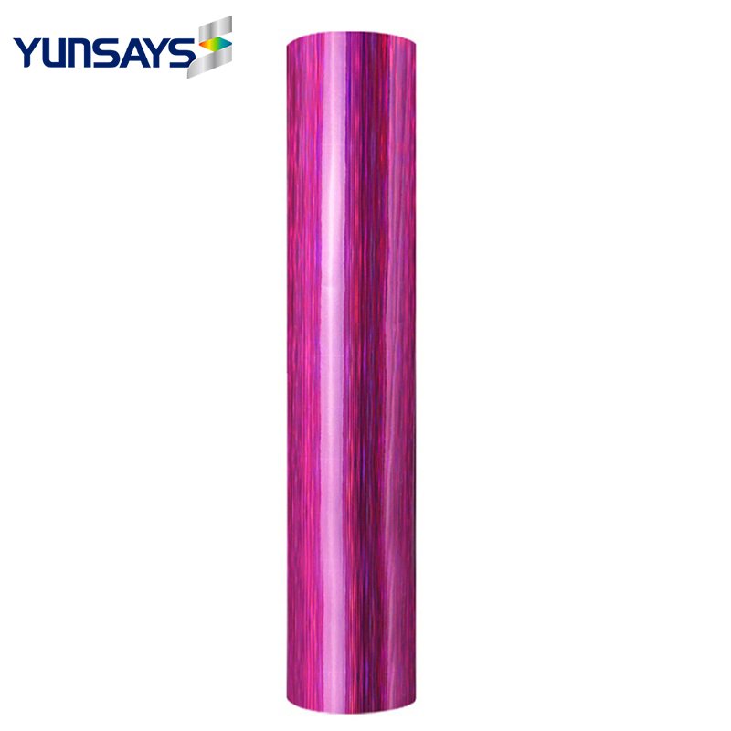 Self Adhesive Holographic Holographic Starlight Brushed Silver Permanent Craft Vinyl Roll