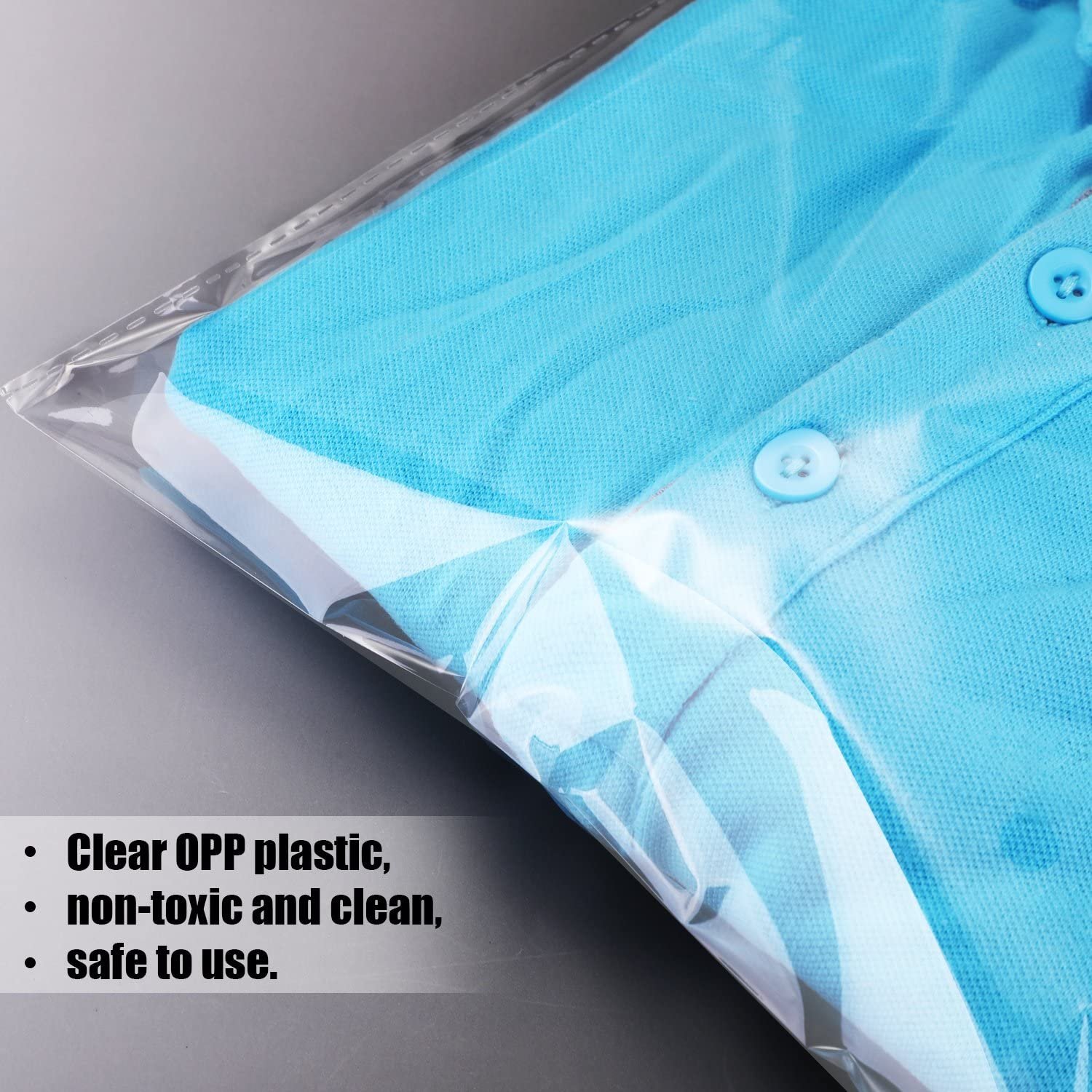 Custom LOGO matte/transparant Self adhesive polybag reusable Poly Plastic Packing small clear Opp Bag with hanging hole