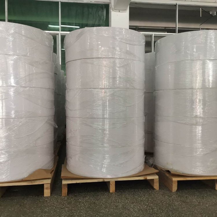 Hot selling blank coated paper self adhesive thermal label rolls jumbo