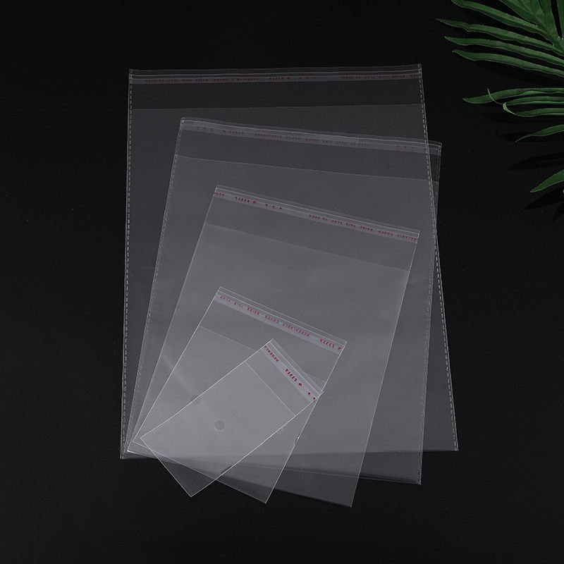 Transparent Durable Thickened Resealable Waterproof Polyethylene Plastic Cellophane PE OPP Self Adhesive Clear Bags