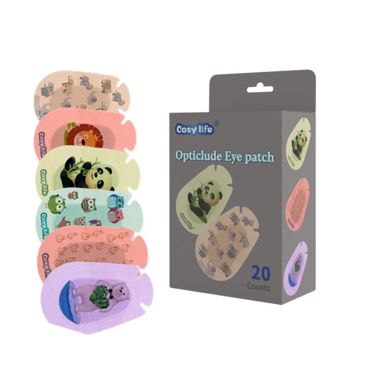 Latex Free Hypoallergenic Cotton Adhesive Bandages for Amblyopia and Cross Eye Opticlude Eye patch