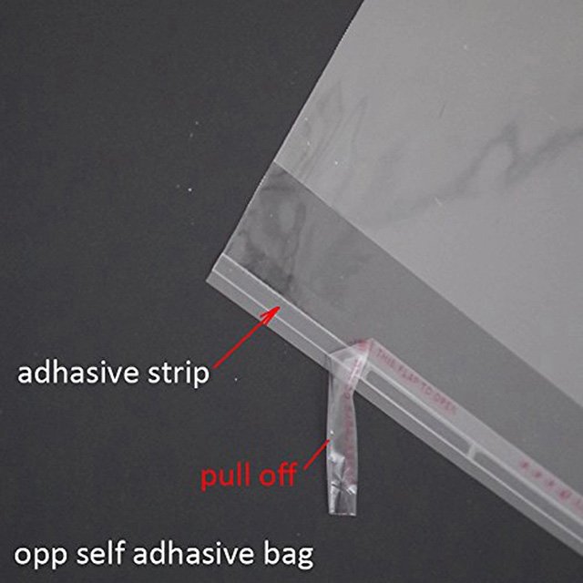Chinese Manufacture Custom Printing Self Adhesive Plastic Packing Clear Opp Bag