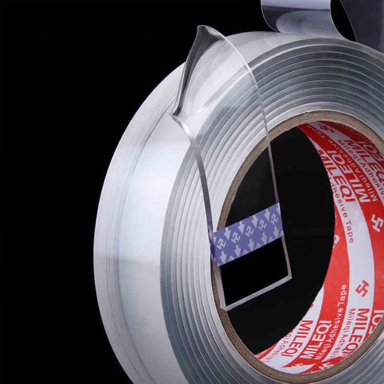 Spot wholesale 2mm 30 mm 5m High quality nano tape sticky double-sided adhesive transparent non-marking nano tape