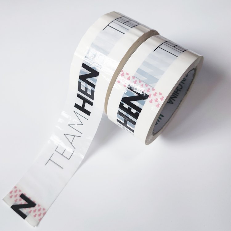 Custom logo printed packaging adhesive BOPP tape branded clear tape packing tape for carton sealing