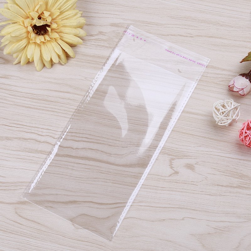 custom printed self adhesive plastic a4 self seal plastic bag /Clear Plastic Resealable Cellophane Cello Bag