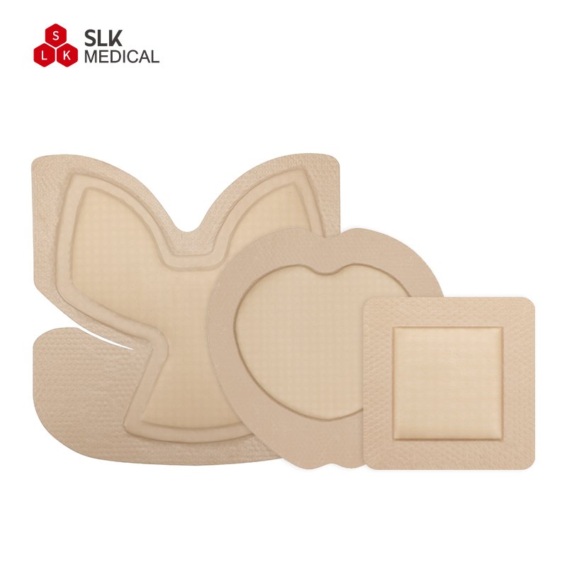 Alexer Manufacture Absorbent Foam Dressing for Pressure Ulcers Wounds Silicone Foam Dressing