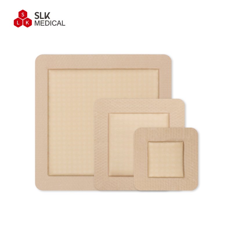 Alexer Manufacture Absorbent Foam Dressing for Pressure Ulcers Wounds Silicone Foam Dressing