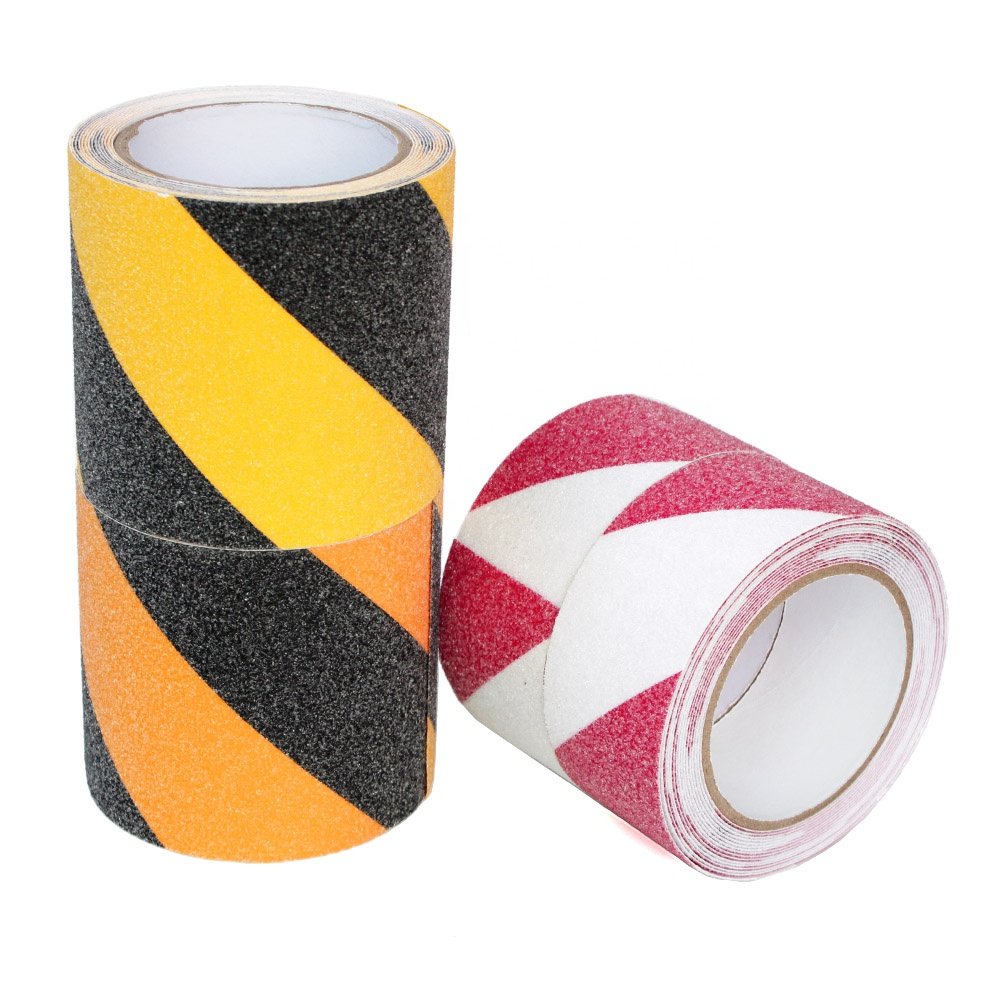 2- Custom Logo Waterproof Colorful Luminous Stair Step Ramp Traction Tread Staircase PVC PET PEVA Anti Slip Self Adhesive Tape