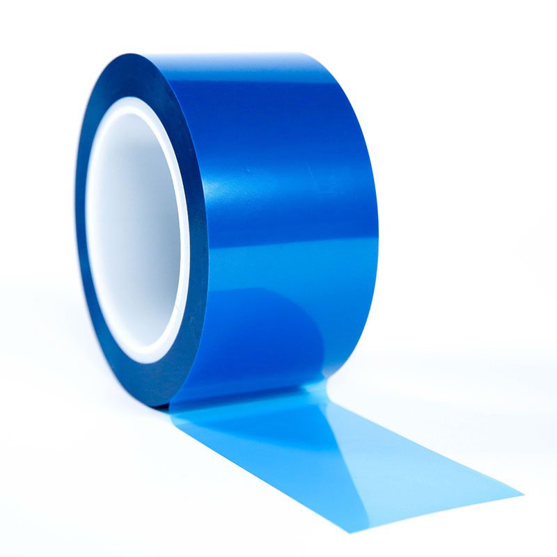 Polyester Film Tape Acid and Alkali Resistance Electroplating Protective Silicone Tape PET High Temperature Blue Masking YUFFEN
