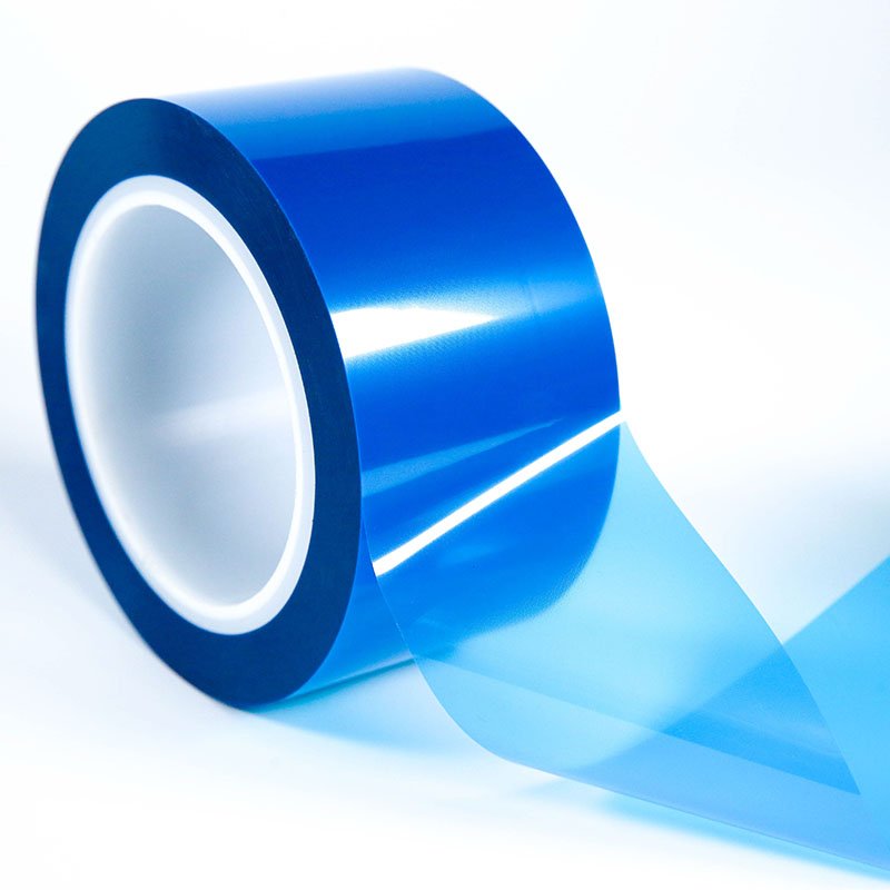 Polyester Film Tape Acid and Alkali Resistance Electroplating Protective Silicone Tape PET High Temperature Blue Masking YUFFEN