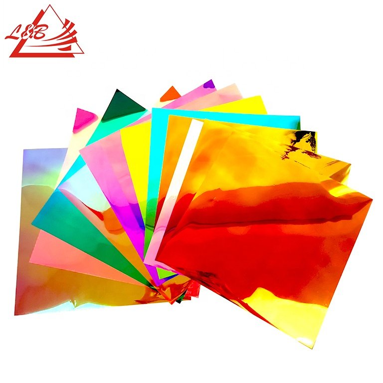 Holographic Rainbow Colorful Self Adhesive Film Vinyl For cutting Plotter ,Postal Material, Diy Sticker