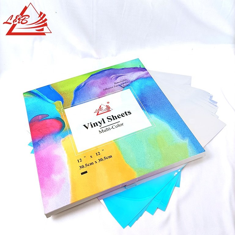 Holographic Rainbow Colorful Self Adhesive Film Vinyl For cutting Plotter ,Postal Material, Diy Sticker