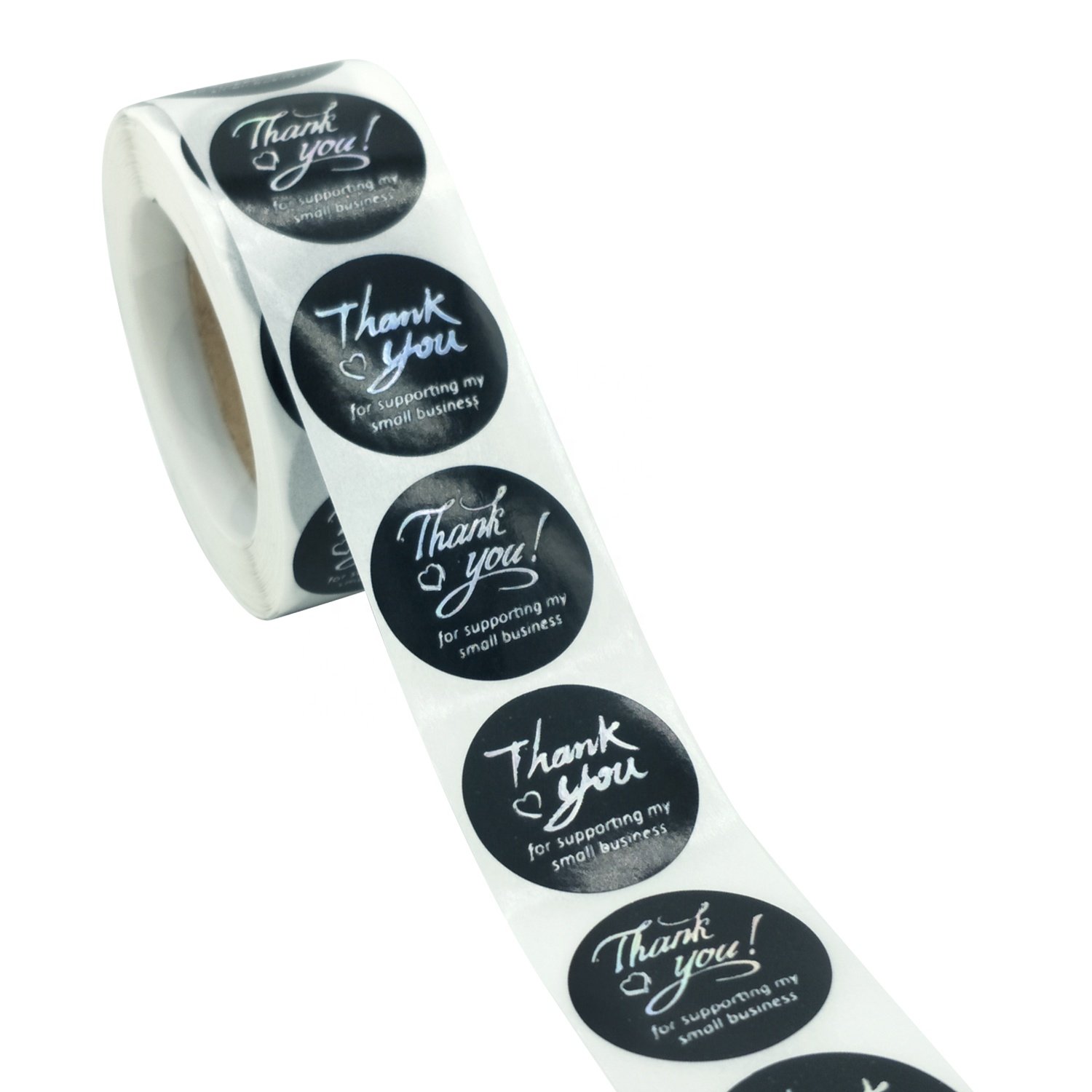 Custom stickers 1.5inch Thank You Stickers for Gift Bag Wrapping Adhesive stickers