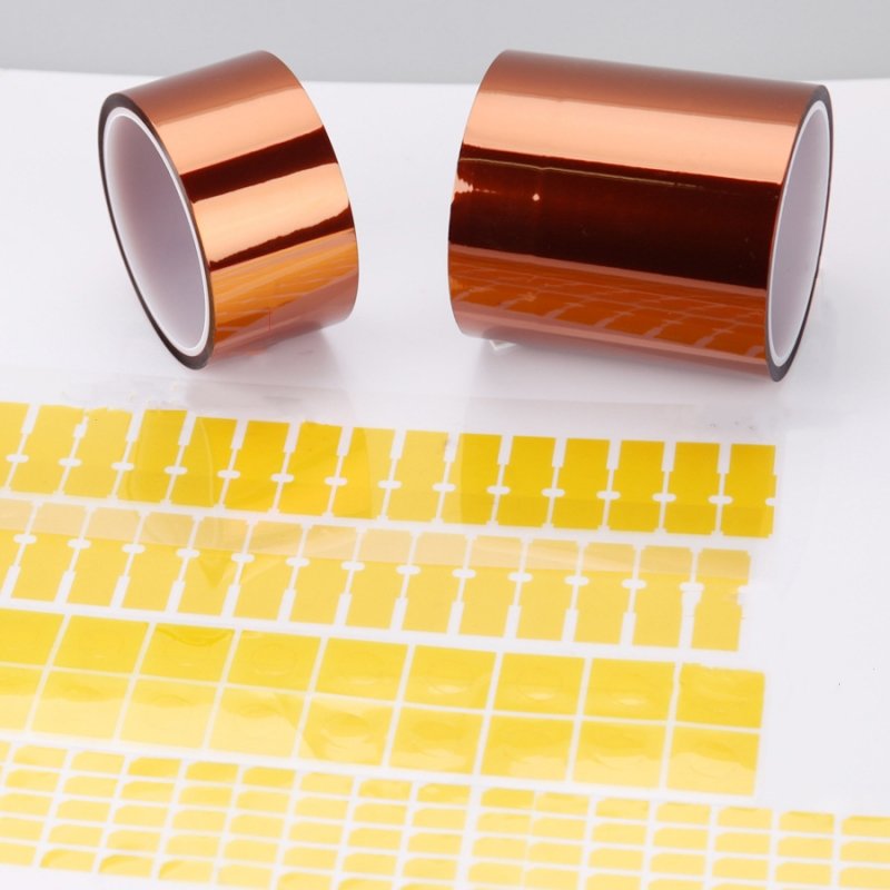 Gold Polyimide High Adhesive Gold Finger High Temperature Resistant Anti-static PI Tape Die Cutting