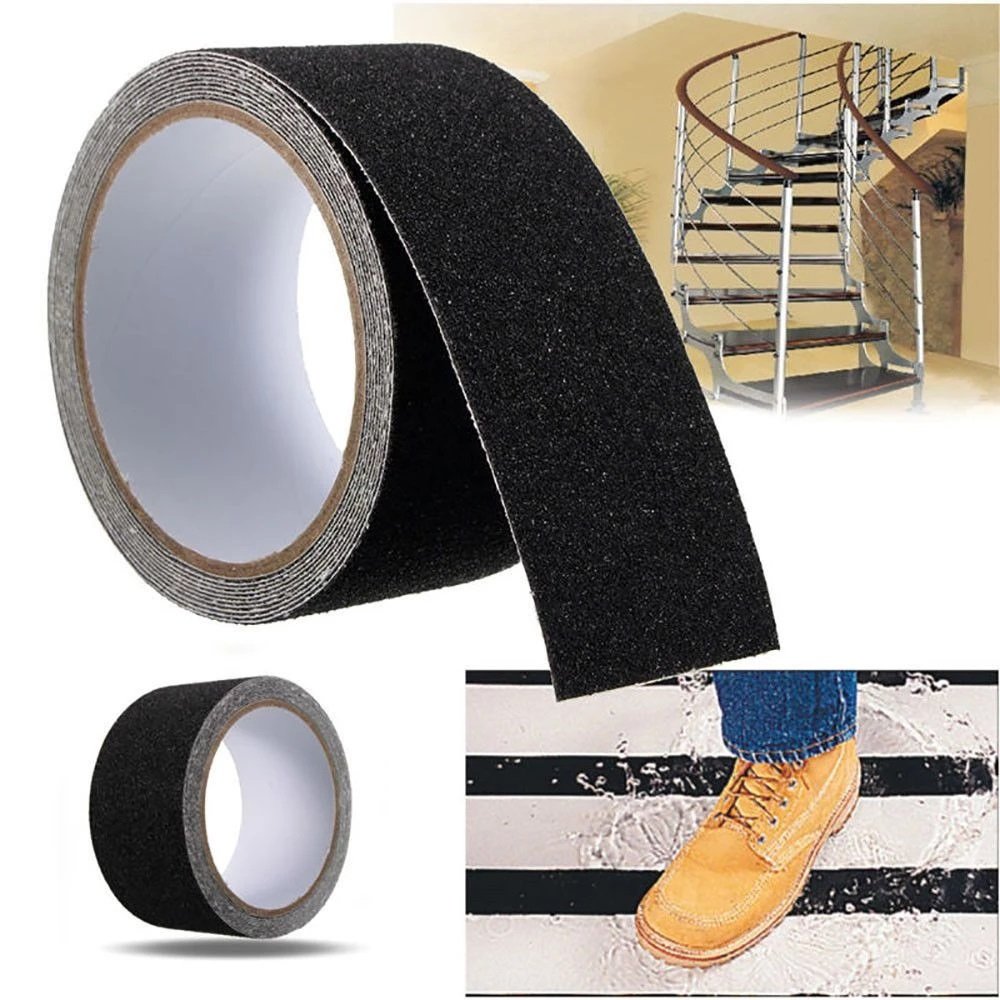 China Factory Custom Wholesale Self Adhesive Backed Concrete Grip Anti-slip Tape with Not Easy Leaving Adhesive Residue