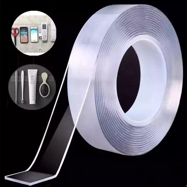 Hot Selling Clear Adhesive Tape 1m 3m 5m Traceless Double Sided Washable Adhesive Nano Tape