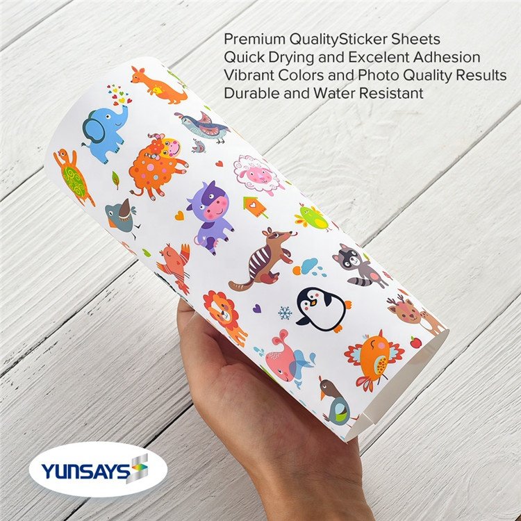 Best Sales standard A4 letter size self adhesive glossy white inkjet PP self-adhesive white pp film