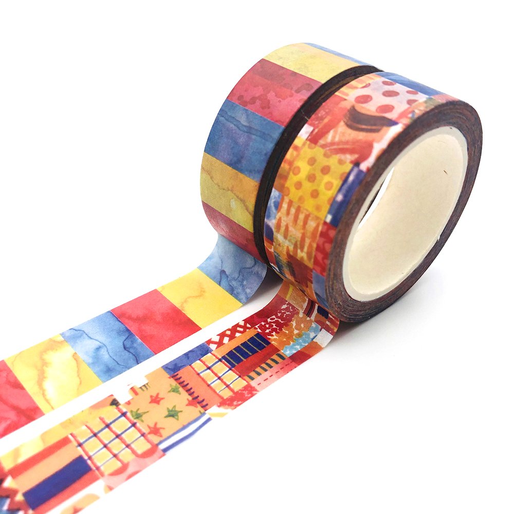 Custom Print Full Colored Journaling Dairy Decoration Adhesive Paper Masking Washi Tapes