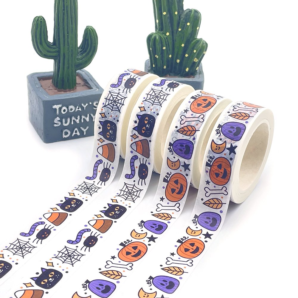 Custom Print Full Colored Journaling Dairy Decoration Adhesive Paper Masking Washi Tapes
