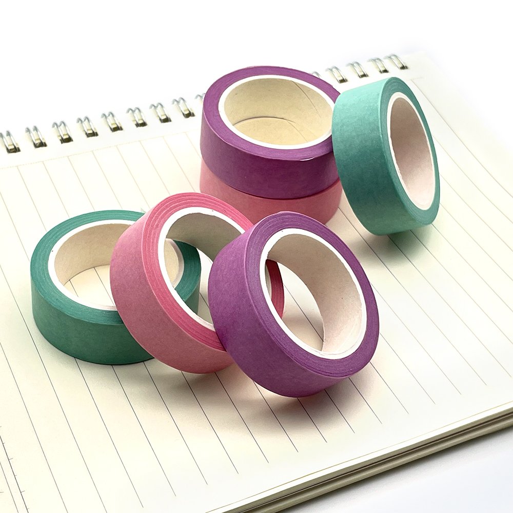 Custom Print Full Colored Journaling Dairy Decoration Adhesive Paper Masking Washi Tapes