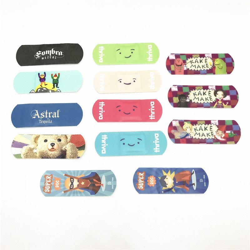 Children Dispenser Medical Adhesive Wound Bandages Custom Band Aids Patterns for Kids