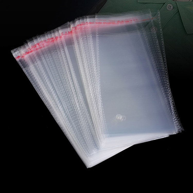OPP transparent packaging bags plastic self adhesive bags clothing accessories film bags customized