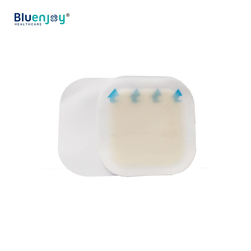 BLUENJOY Hydrocolloid Wound Dressing Pads Sterile Adhesive Patches| Individually Packed Highly Absorbent Comfortable for Bedsore
