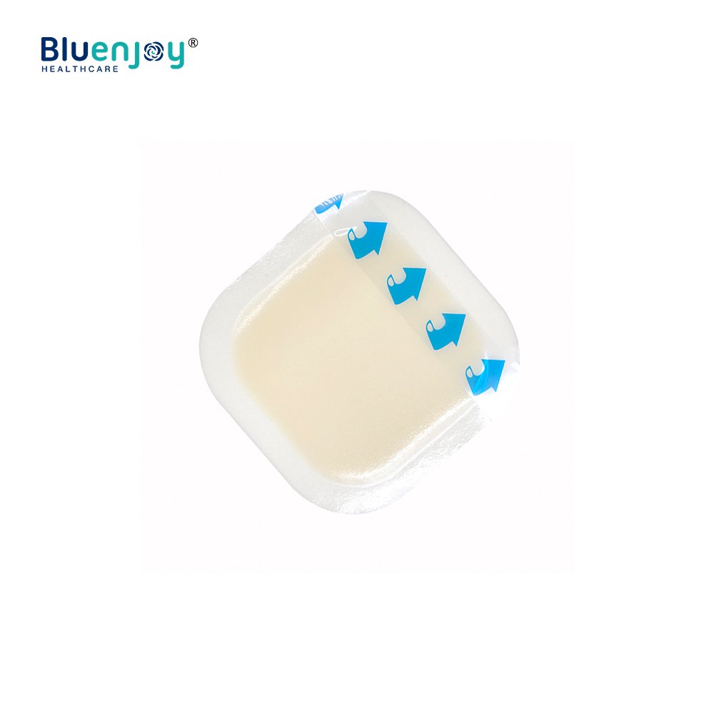 BLUENJOY Hydrocolloid Wound Dressing Pads Sterile Adhesive Patches| Individually Packed Highly Absorbent Comfortable for Bedsore