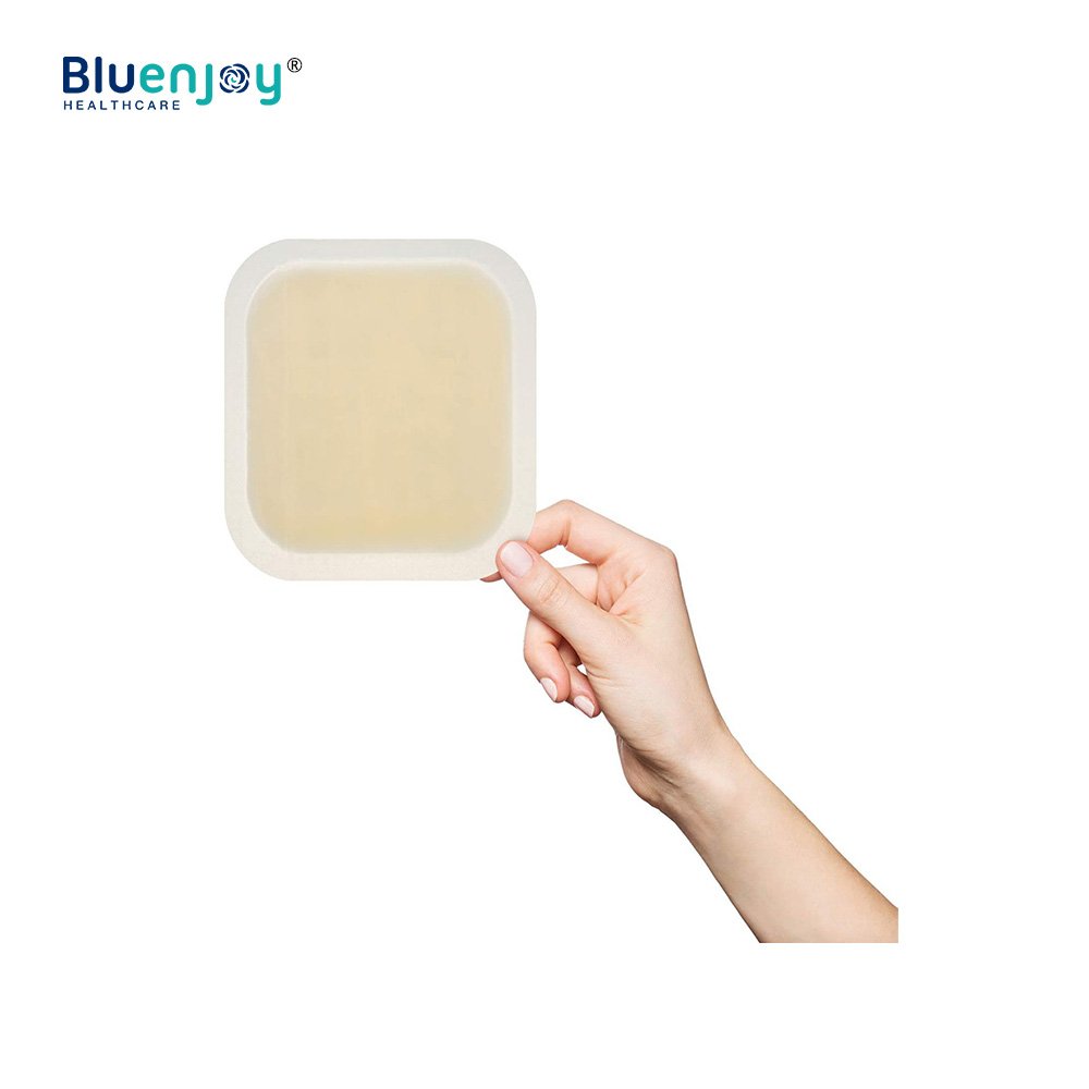 BLUENJOY Hydrocolloid Wound Dressing Pads Sterile Adhesive Patches| Individually Packed Highly Absorbent Comfortable for Bedsore