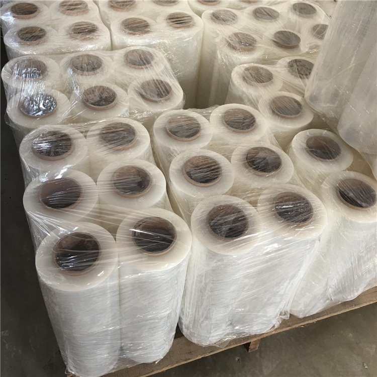 Hot Sell LDPE Stretch Film Roll Wrap Transparent Self Adhesive Stretch Film With Handle