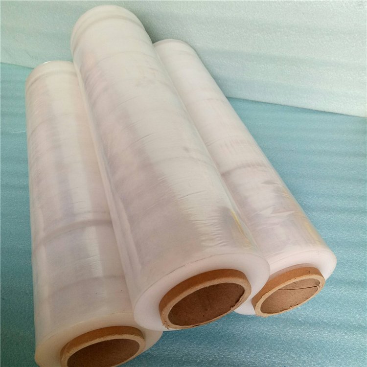 Hot Sell LDPE Stretch Film Roll Wrap Transparent Self Adhesive Stretch Film With Handle