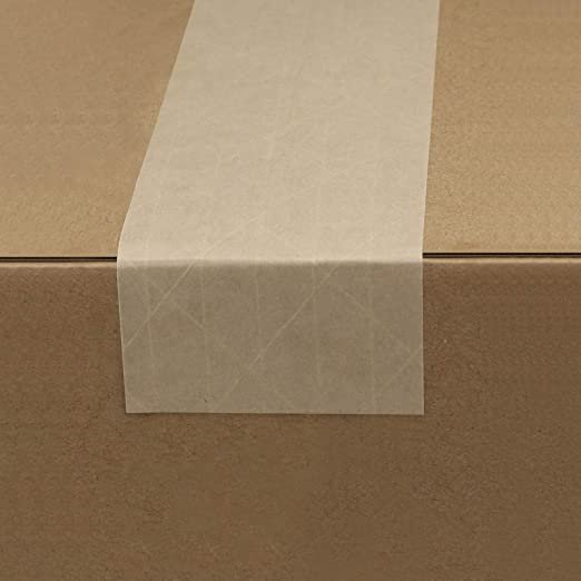 Banding Sealing Gum Seal Packaging Self 120 MIC Adhesive Brown Color Gummed Kraft Paper Tape