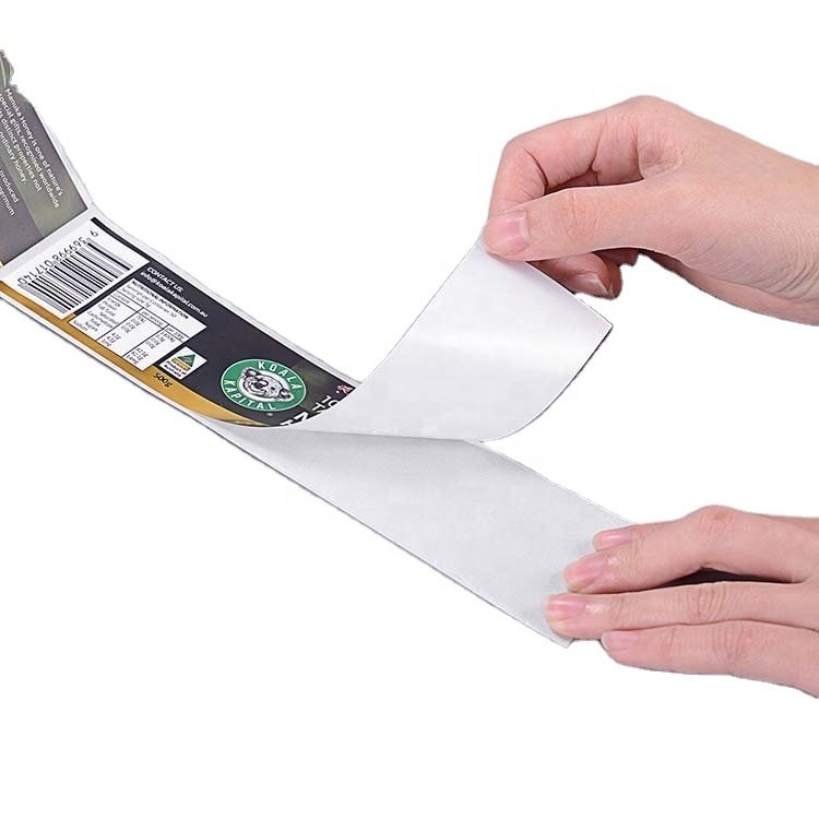 High quality waterproof adhesive gold foil laminated vinyl plastic printing label