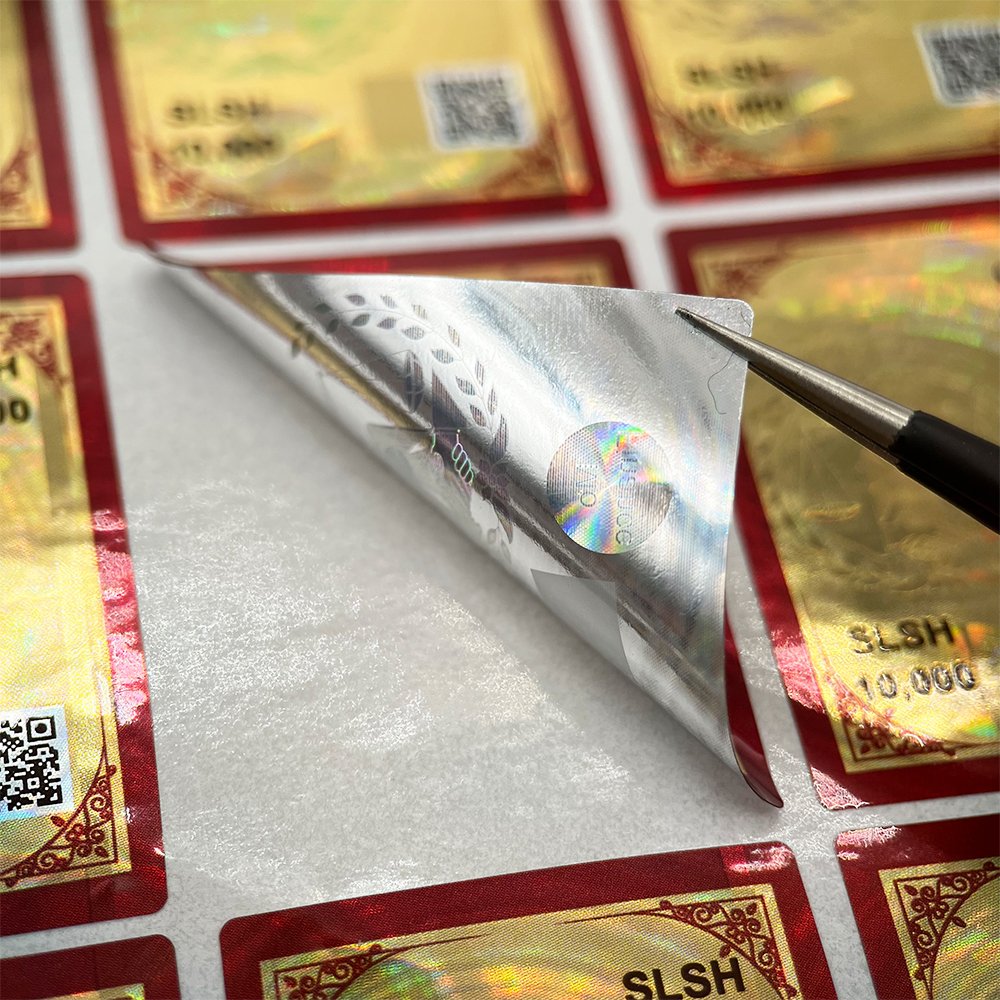 Yutai Good Quality Custom Make Logo Self Adhesive Holographic Sticker Label Security Custom Logo Hologram Label Paper Waterproof