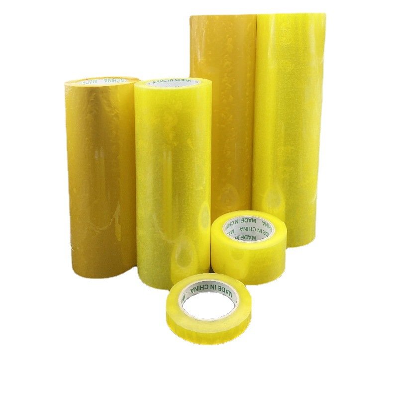 Yellow self-adhesive Thick packing tape Roll adhesive Transparent transparent Bopp packing tape to seal the carton