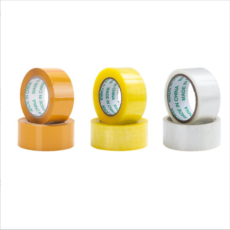 Yellow self-adhesive Thick packing tape Roll adhesive Transparent transparent Bopp packing tape to seal the carton