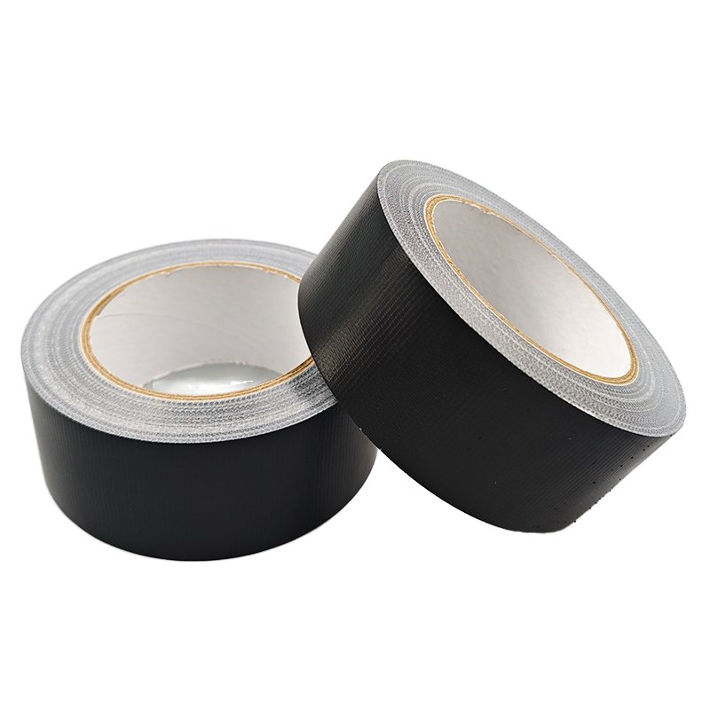 Free Sample Black Blue Water Proof Cloth Based Duct Tape Roll Black Cloth-Based Adhesive Tape Waterproof Book Binding Cloth Tape