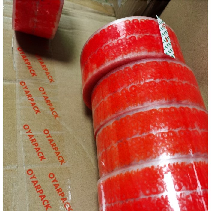 mailing box packaging tape custom logo printed clear plastic adhesive tape with company name