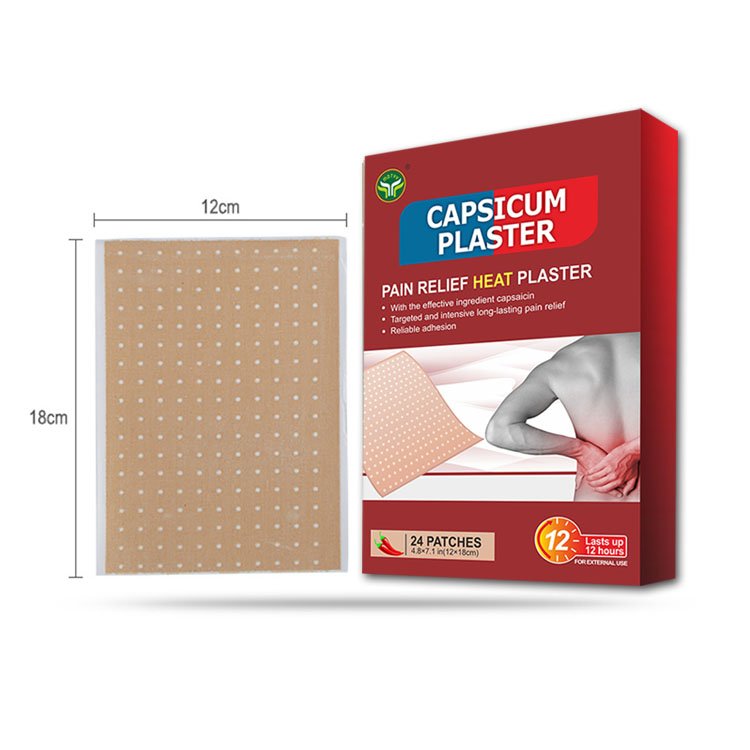 OEM Porous Hot Adhesive Tiger Capsicum Heat Plaster For Back Pain