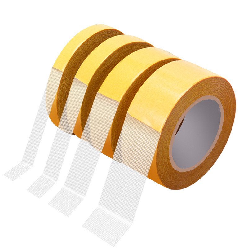 High viscosity Hot Melt Self Adhesive Double Sided Duct Cloth Carpet Tape Adhesive Rug Gripper Tape for wholesales