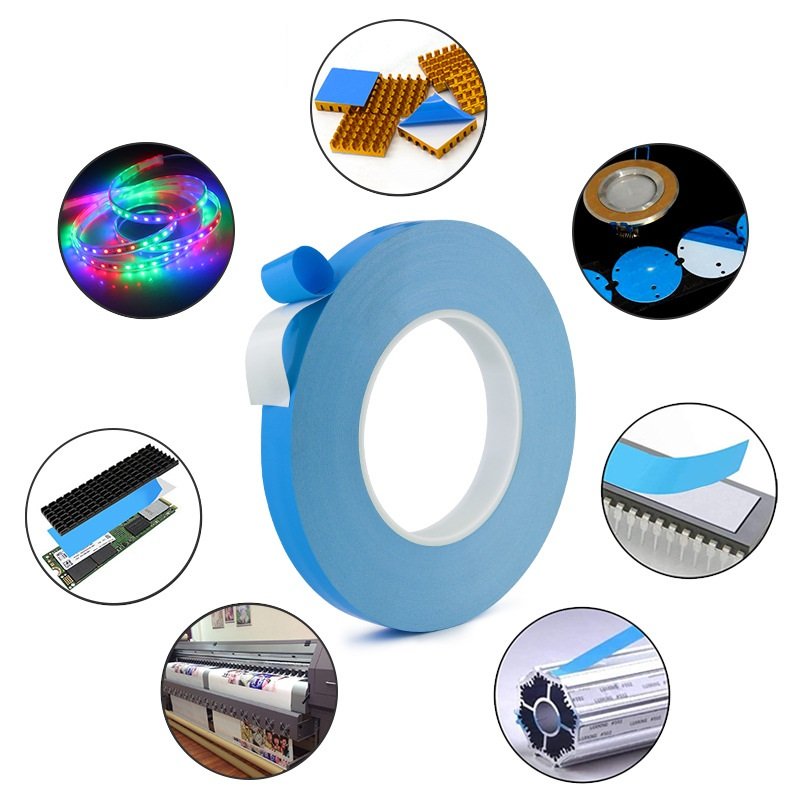 High thermal conductivity double-side adhesive tape heat transfer fiberglass thermal tape for LED and heat sink