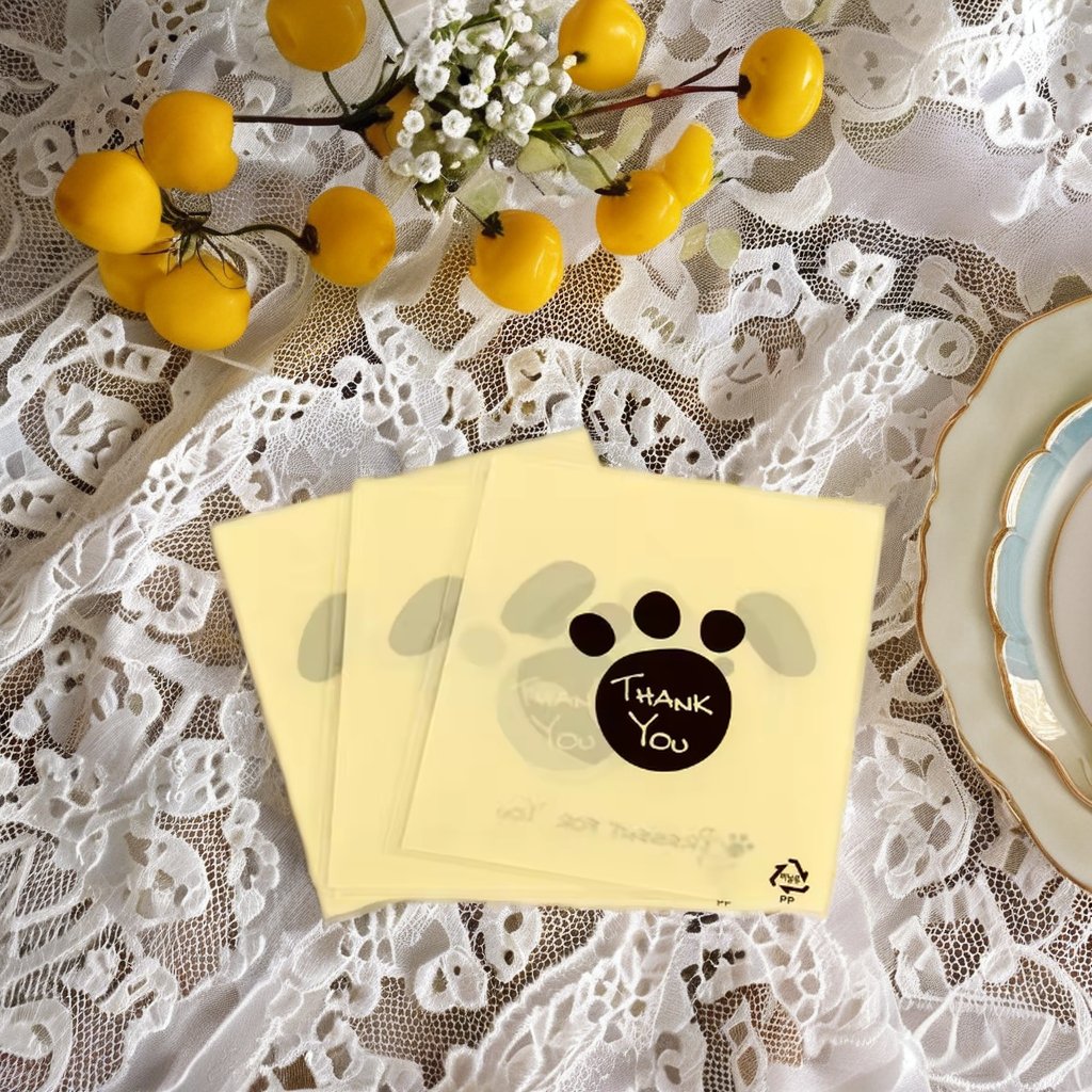 Custom Printed mini size Food Cookie Candy Biscuits Bread Packaging Plastic OPP Bag surface printing custom logo plastic opp bag