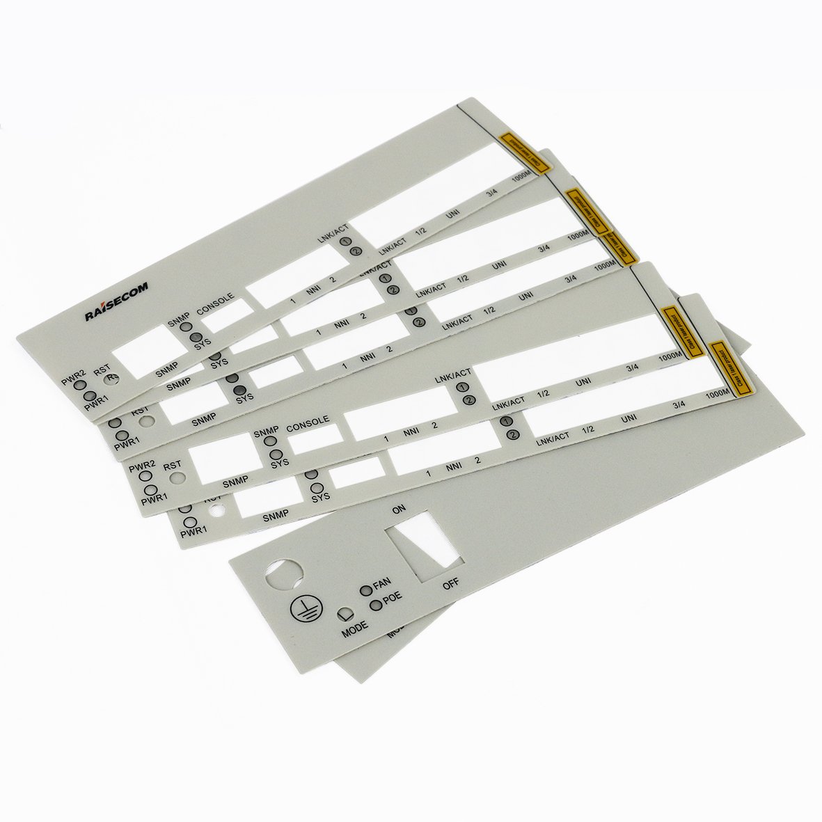 Custom printing Glass capacitive acrylic nameplate of electric motors PC Polycarbonate label 3M adhesive stickers
